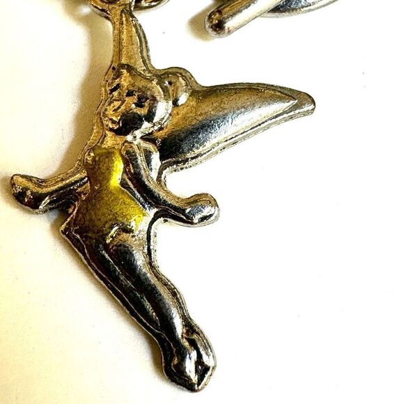 Disney silver tone tinkerbell charm bracelet - Picture 3 of 7